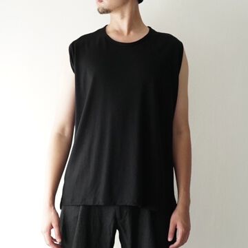 【CAPERTICA】CAP706CS29 Washable Wool Tank Top-BLACK-2,BLACK, small image number 22