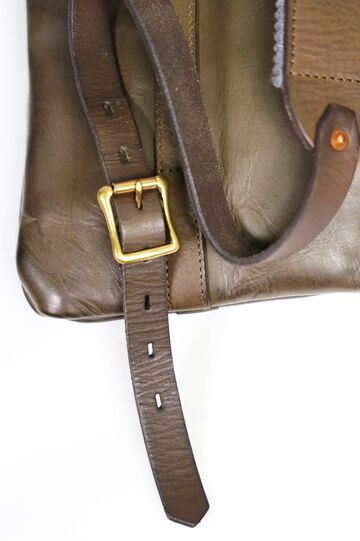 VS-207L LEATHER HELMET 2WAY BAG,OLIVE, small image number 8