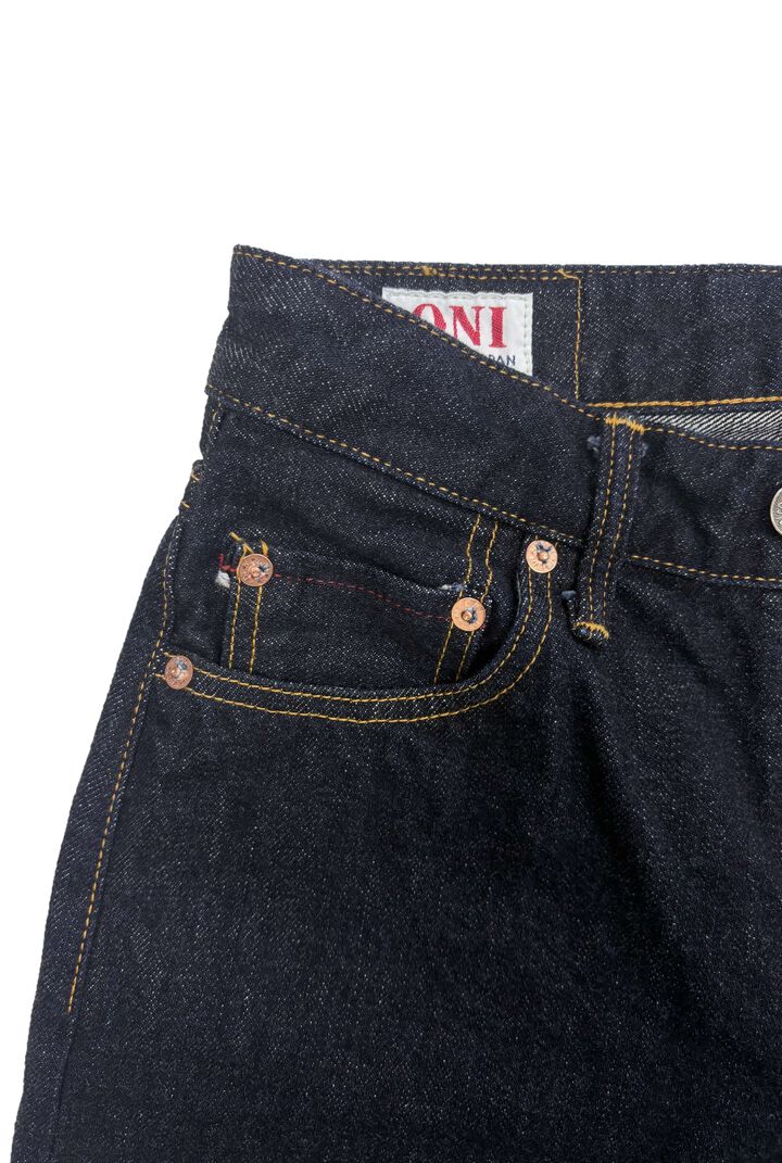 ONI-L700 14oz Selvedge Denim Ladies Just Right Straight,, medium image number 3