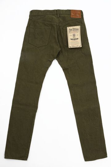 ONI-612-OLOL 12oz Olive warp and weft,  Selvedge Denim Relax Tapered-One Washed-29,, small image number 8