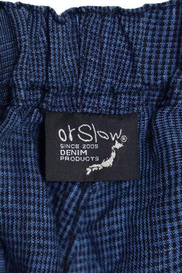 01-7021 WIDE FIT NEW YORKER SHORTS (101 INDIGO CHECK),, small image number 3