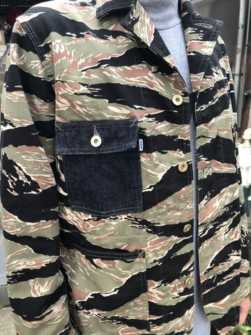 TCBCHRJKT TCB JEANS x DENIMIO Tiger Camo Chore Jacket,, small image number 12