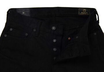 D1899 13.5oz Kyoto Black Dyeing Jeans Tapered fit,, small image number 2