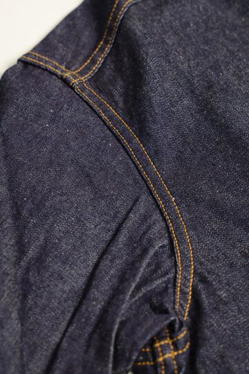 F3484 10OZ DENIM COAL MINER SHIRT SELVEDGE DENIM (INDIGO)-One Wash-L,, small image number 8