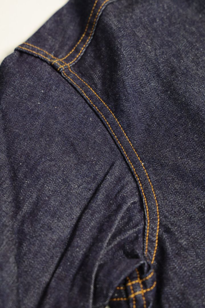 F3484 10OZ DENIM COAL MINER SHIRT SELVEDGE DENIM (INDIGO)-One Wash-L,, medium image number 8