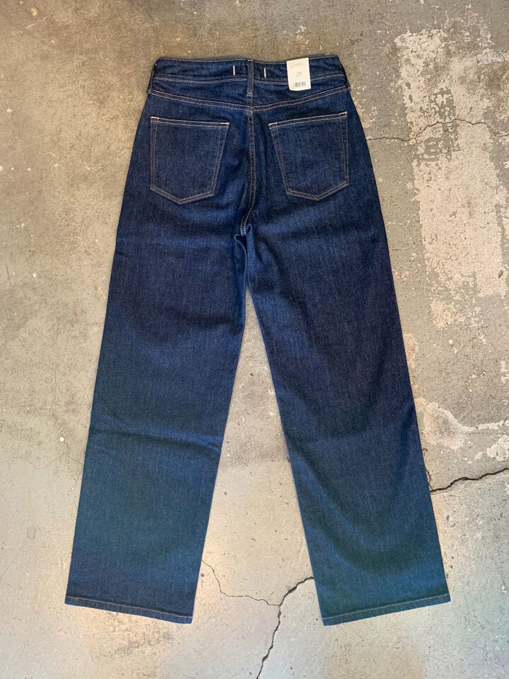 LB102K DENIM WIDE STRAIGHT (One washed),, medium image number 1