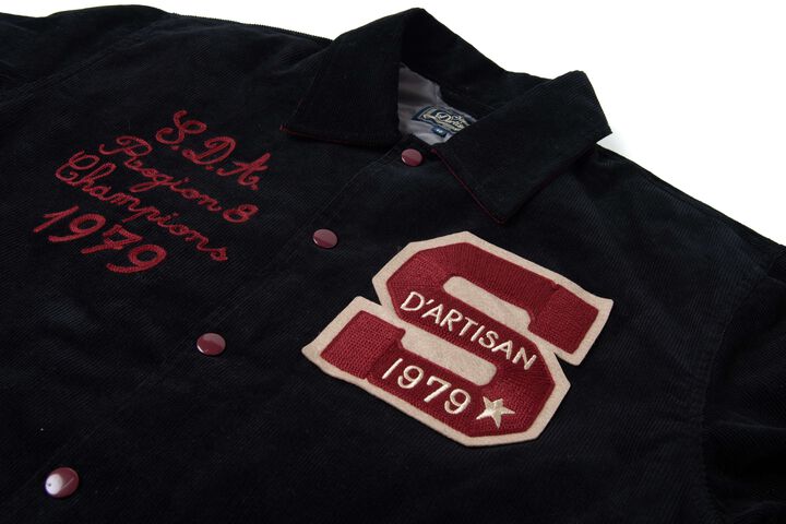 4626 Corduroy Stadium Jacket,BROWN, medium image number 4