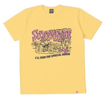 8181B USA Cotton Print T-shirts,PINK, small image number 2