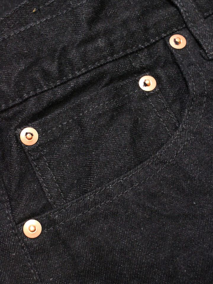 8074-1406 13.5oz 5 Pocket Selvedge Black Jeans Slim Fit,, medium image number 5