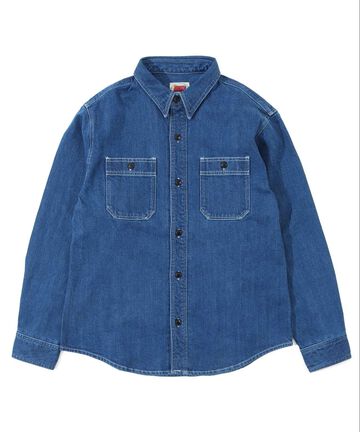 KGR-203 SELVEDGE DENIM WORK SHIRT Used Well,, small image number 0