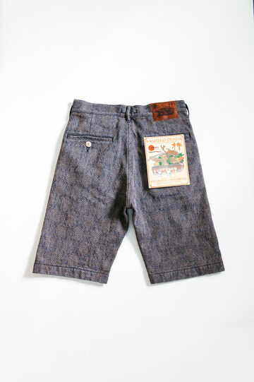 DM007 KAKISHIBU SASHIKO DENIMIOXSDA COLLAB 13OZ 'NEBUTA' SHORTS-28,, small image number 7