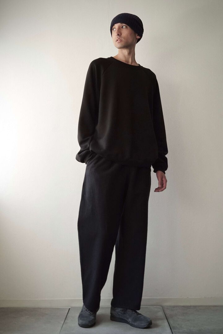 【CAPERTICA】CAP708PT45 Lite Sashiko / Wide Leg Pants,BLACK, medium image number 6
