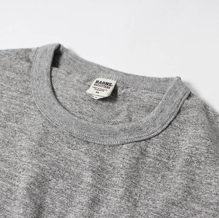 BR11000 Loop Wheel Crew Neck T-Shirt-WHITE-Ｍ,WHITE, medium image number 24