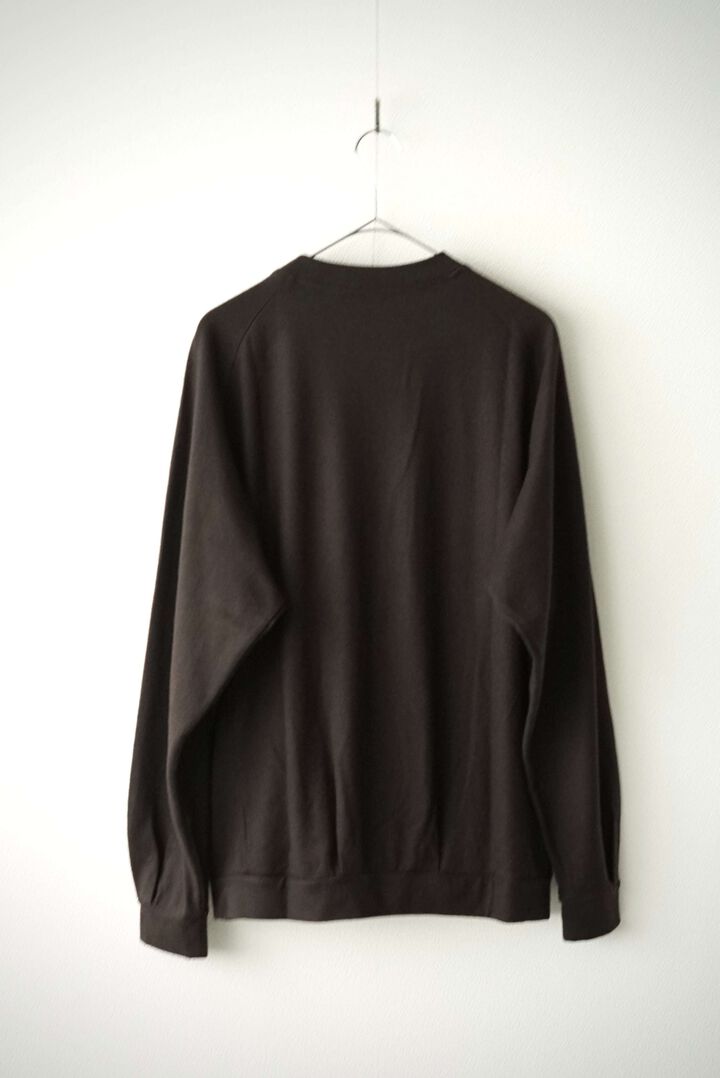 【CAPERTICA】711CS26 Super 140s Washable Wool MW_Jersey Wool Sweat 2026,OLIVE, medium image number 10