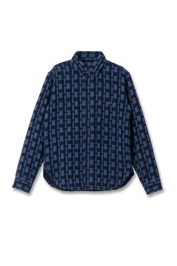 【Pre-Order】5757 Indigo NORAGI Work Shirts,INDIGO, small image number 0