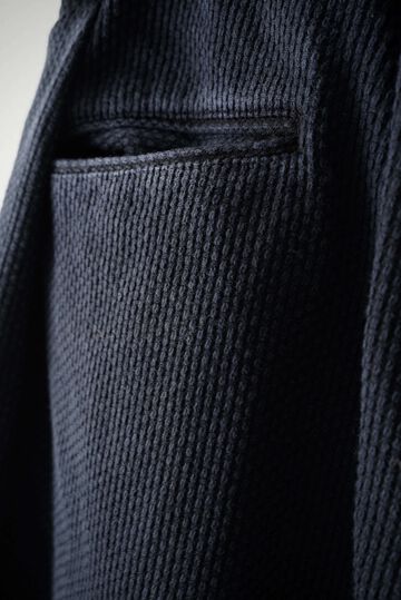 245PT08 Sashiko / W-Tuck Pants (SUMI+INDIGO),SUMI + INDIGO, small image number 6