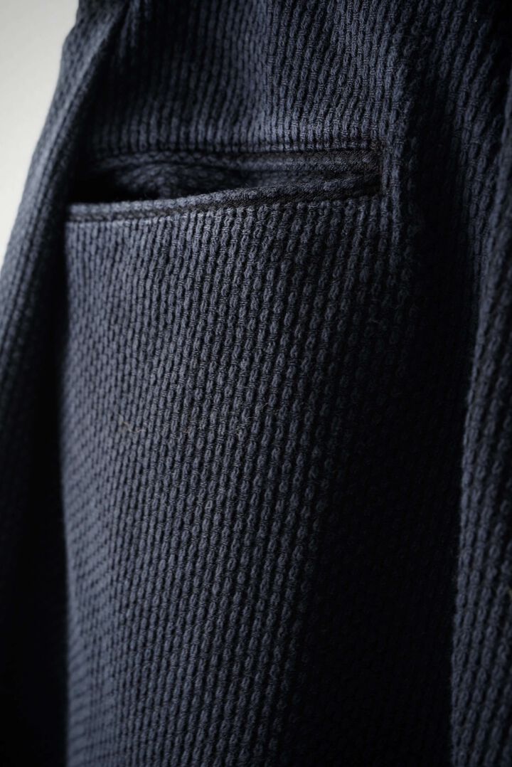 245PT08 Sashiko / W-Tuck Pants (SUMI+INDIGO),SUMI + INDIGO, medium image number 6