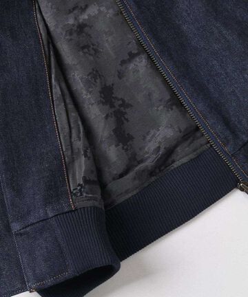 JBOT1307 13oz Denim Bomber Jacket,INDIGO, small image number 3
