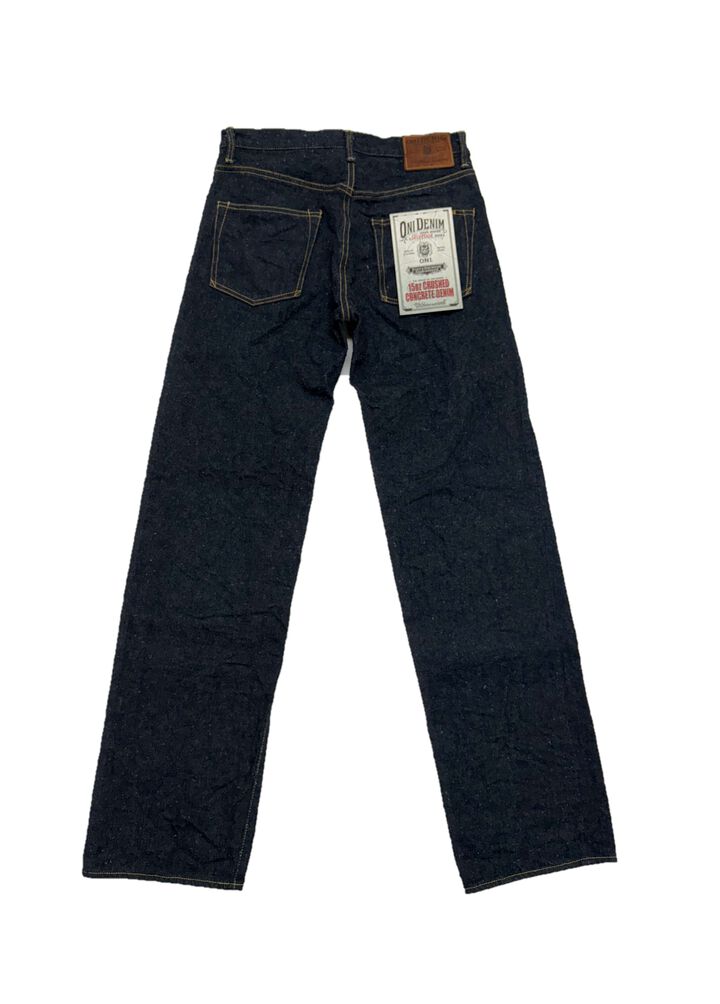 ONI200CCD-GOLV 15oz Crushed Concrete Denim Weft: Grayish Olive Kabuki Selvedge Wide Straight,, medium image number 5