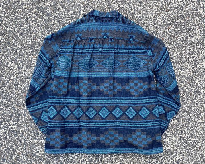 GZ-PLSHL-0411 Pleated Shirts-BLUE-4L,BLUE, medium image number 3