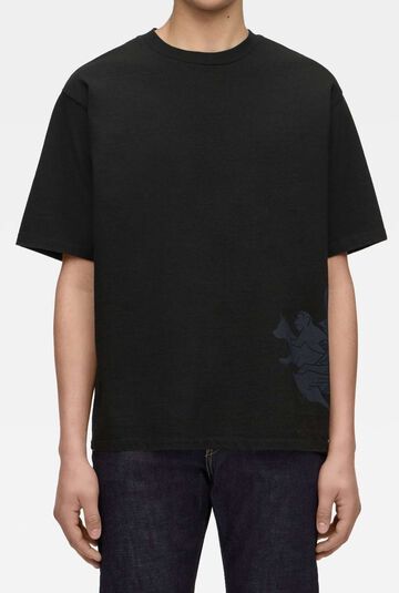 MXTS1045 HEAVY OUNCE SHORT SLEEVE T-SHIRT MOMOTARO,BLACK, small image number 0