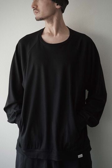 【CAPERTICA】CAP708CS28 Super140s Washable Wool MW_Jersey / Wool Sweat ver2025,BLACK, small image number 3