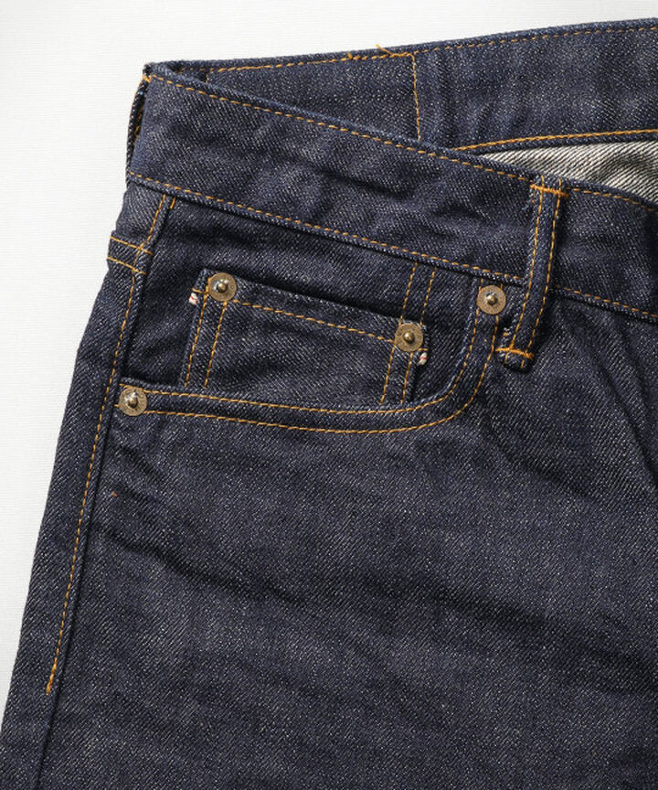 J104 CIRCLE 12.5oz African cotton vintage Selvedge skinny (One washed),, medium image number 5