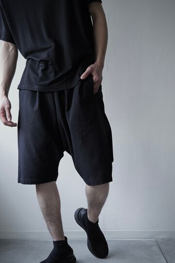 【CAPERTICA】CAP706PT33-BD Barathea Cloth / Sarrouel Shorts,BLACK, small image number 4