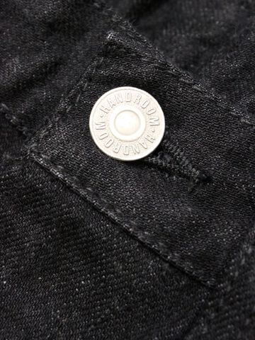 8074-1406 13.5oz 5 Pocket Selvedge Black Jeans Slim Fit,, small image number 2