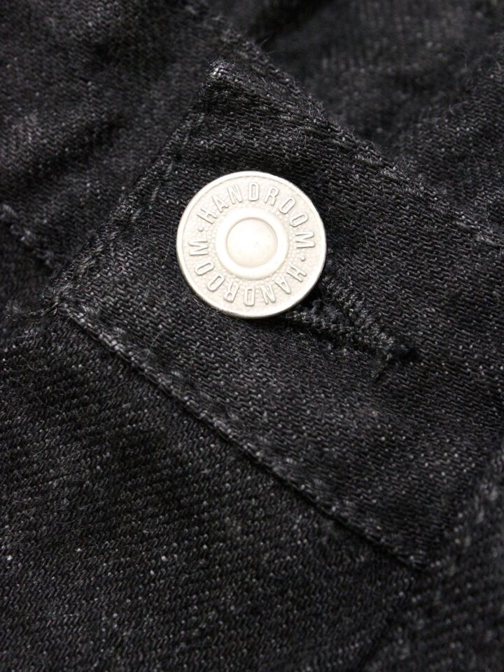 8074-1406 13.5oz 5 Pocket Selvedge Black Jeans Slim Fit,, medium image number 2