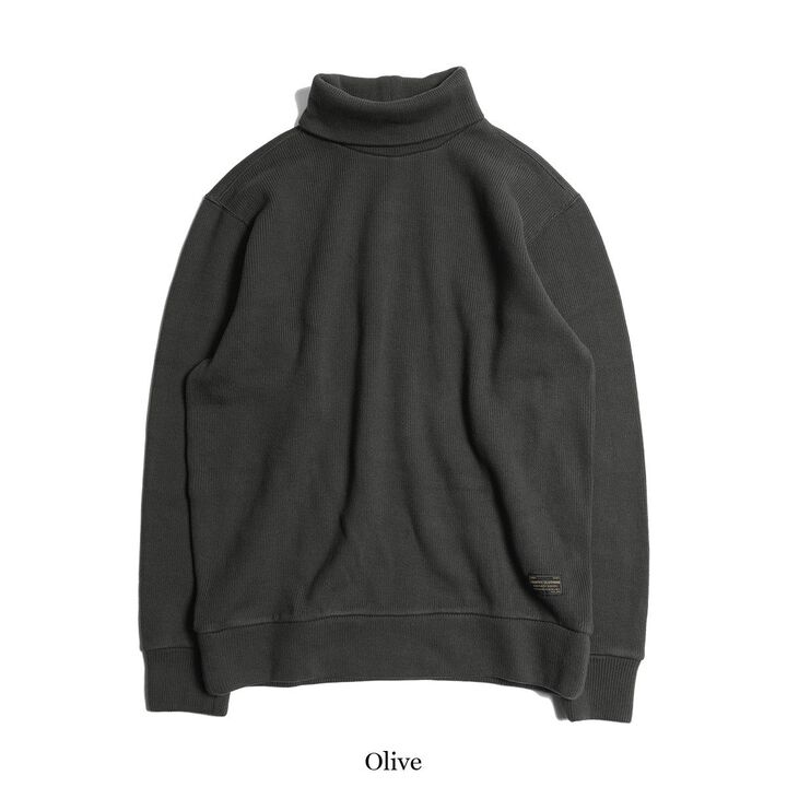 TR24AW-203 Naval High Neck Long Sleeve Shirt,BLACK, medium image number 2