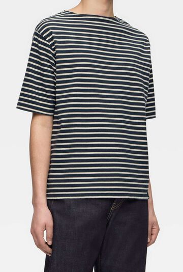 MMTS6005 BASQUE BORDER SHORT SLEEVE T-SHIRT,NAVY, small image number 1