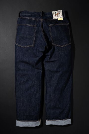 M1011RC 13.5OZ "YOSHIDENIM" GREEN LABEL WILD DUCK JEANS WIDE STRAIGHT,, small image number 5