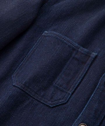 MLS1070M23 Heavy ID dobby work shirts-INDIGO-38,INDIGO, small image number 3
