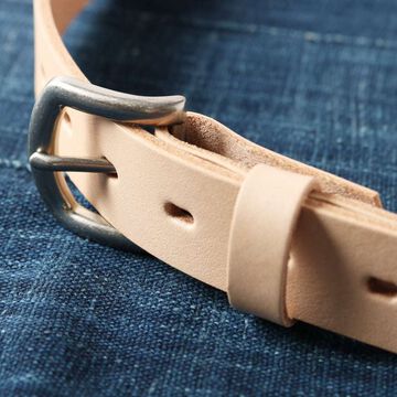 LE-4346 "Himeji Leather" 30mm Leather Belt,NATURAL, small image number 2