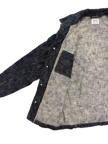 ONI03502-KASURI 17oz ONI Kasuri Denim Coverall,, small image number 3
