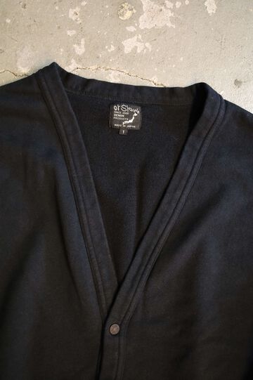 01-0043 LIGHT WEIGHT FRENCH TERRY SWEAT SHIRT CARDIGAN (02 NAVY),, small image number 2