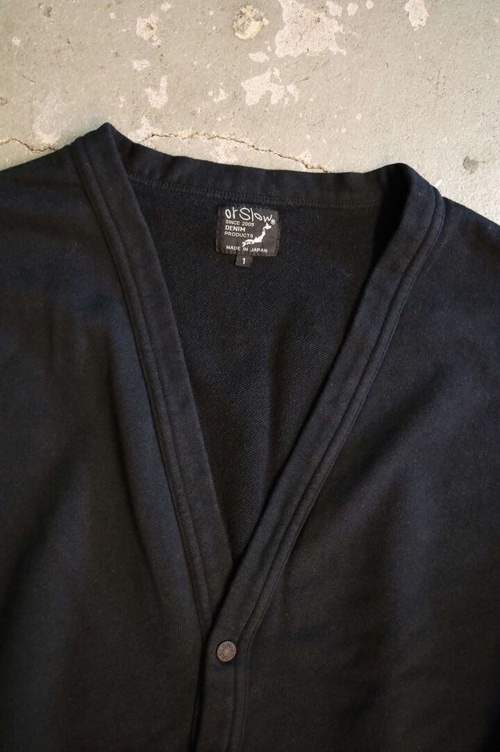 01-0043 LIGHT WEIGHT FRENCH TERRY SWEAT SHIRT CARDIGAN (02 NAVY),, medium image number 2