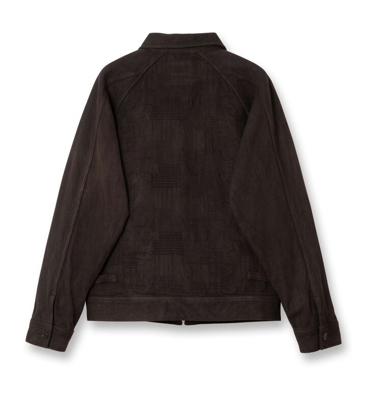 4604 Amami Mud Dyed Jacquard Jacket,BROWN, medium image number 2