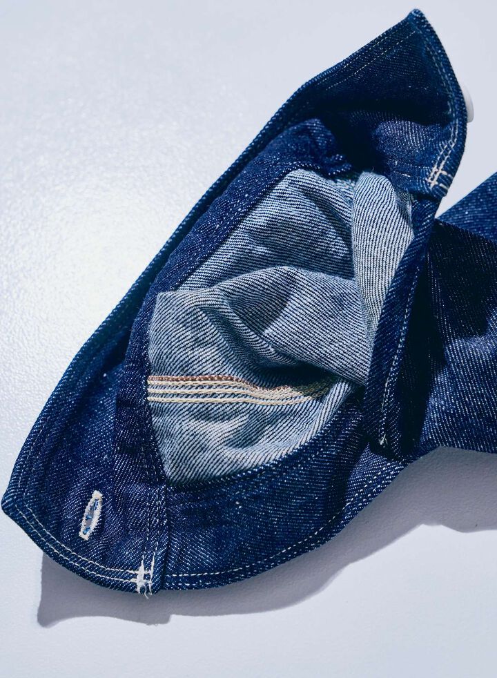 SJWS-SC02 Samurai Cotton Denim Work Shirt,INDIGO, medium image number 7