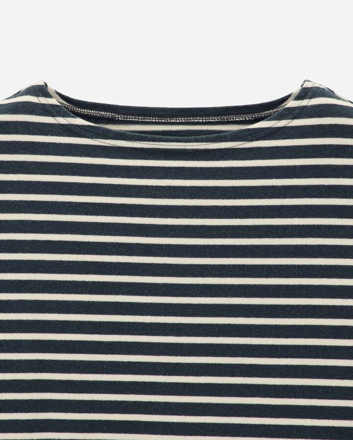 MMTS6005 BASQUE BORDER SHORT SLEEVE T-SHIRT,NAVY, medium image number 6