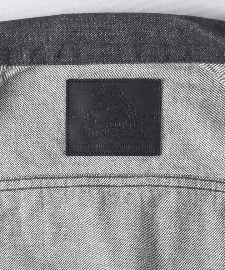 MXOT1101 14oz SELVEDGE GRAY DENIM V-SEAM JACKET -M,GRAY, medium image number 8