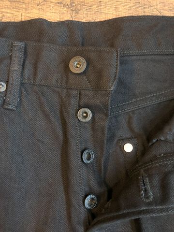 ONI642-13BK 13oz Jet Black Denim Relax Tapered,, small image number 5