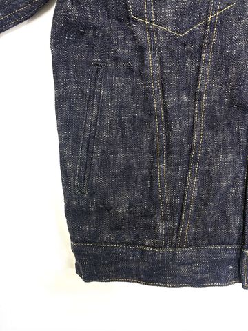 ONI02527P-KASURI 17oz ONI Kasuri Denim TypeⅢ Jacket with handwarmer,, small image number 5
