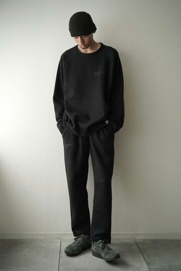 【vleed prologue】VL-005 Multi High Function Double Knit / Taperd Easy Pants,SUMIKURO x BLACK, small image number 3