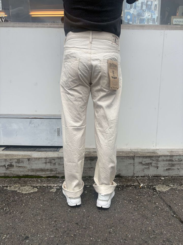 ONI200-ECRU 12.4oz Organic Cotton Selvedge Denim Wide Straight,, medium image number 4