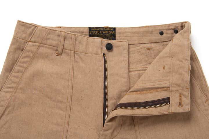 【Pre-Order】1917 12oz FOX COTTON Baker Pants Regular Straight,BROWN, medium image number 2