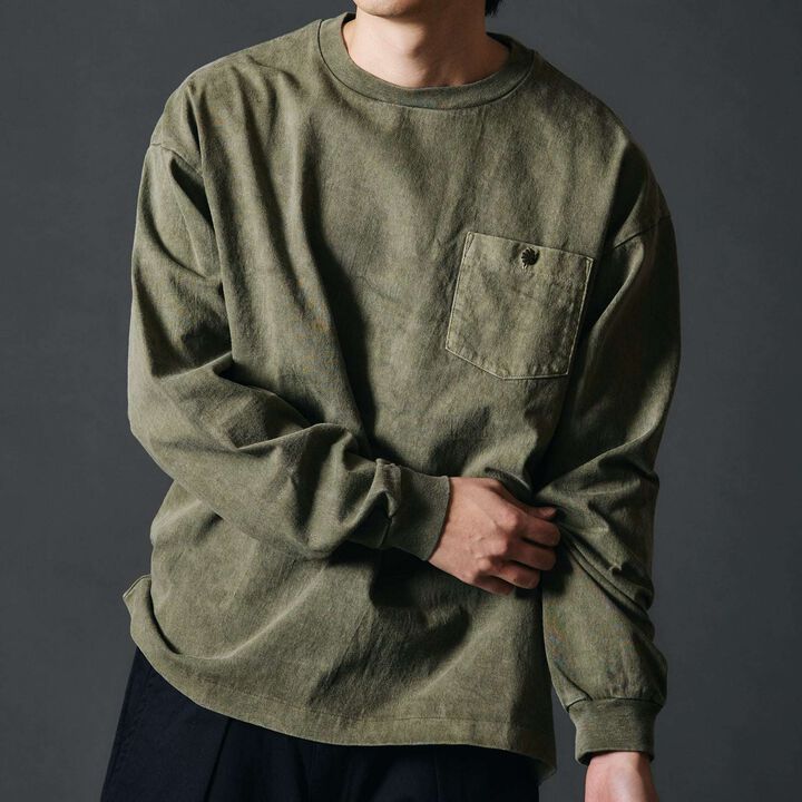 BR-25315 BIG COZUN 14/- COZUN Apollo Concho 9 sleeves T-Shirt 【Button Works】,BLACK, medium image number 8