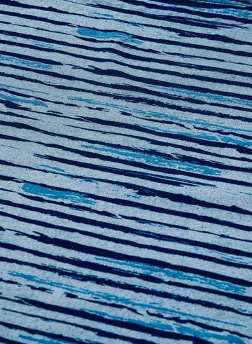 SJIT26-101 Indigo Stripe T-shirt "Crew",INDIGO, small image number 2