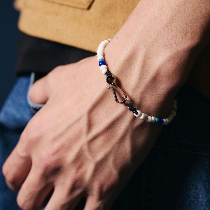 【NORTH WORKS】BR-8801W ANTIQUE BEADED BRACELET,RED, medium image number 7